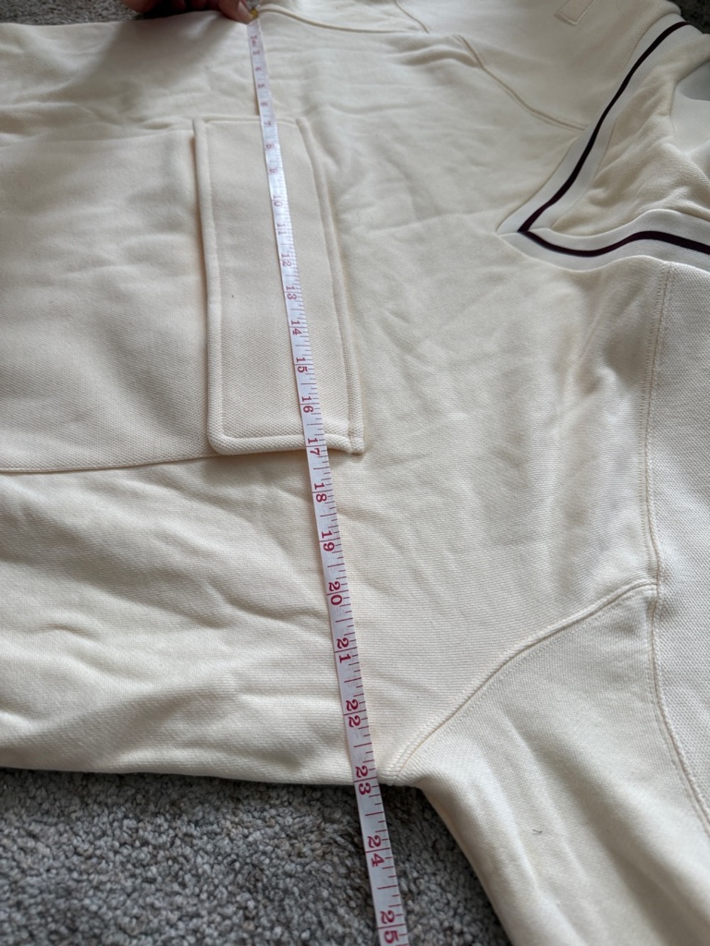 ADIDAS x IVY PARK BEYONCÉ Original Pullover Sweatshirt Ecru Tint Maroon - Picture 13 of 13